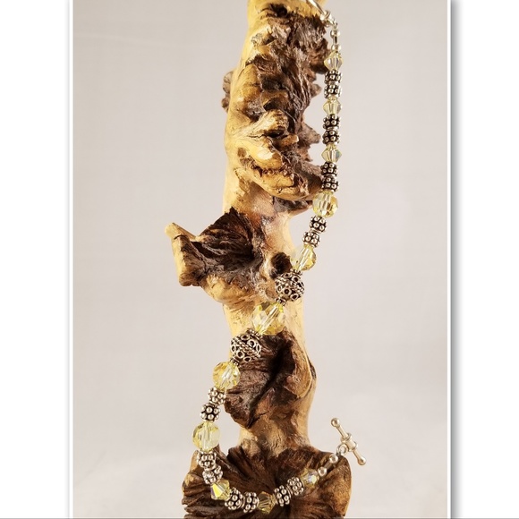 Sterling Silver and Swarovski Bracelet - Picture 6 of 8